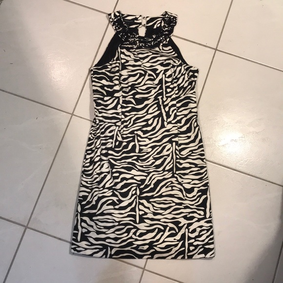 INC International Concepts Dresses & Skirts - International Concepts black and white zebra dress
